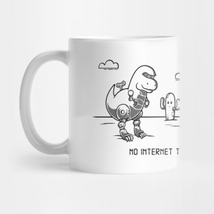 No Internet Today // Gaming Dinosaurs Offline Toys Cute Kawaii Animals Mug